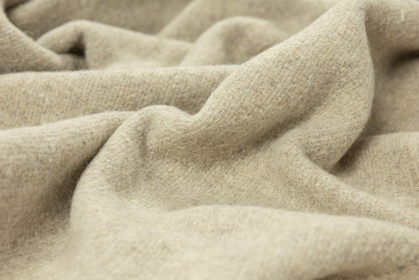 Oxford Throw - Merino Wool Blend - Stone