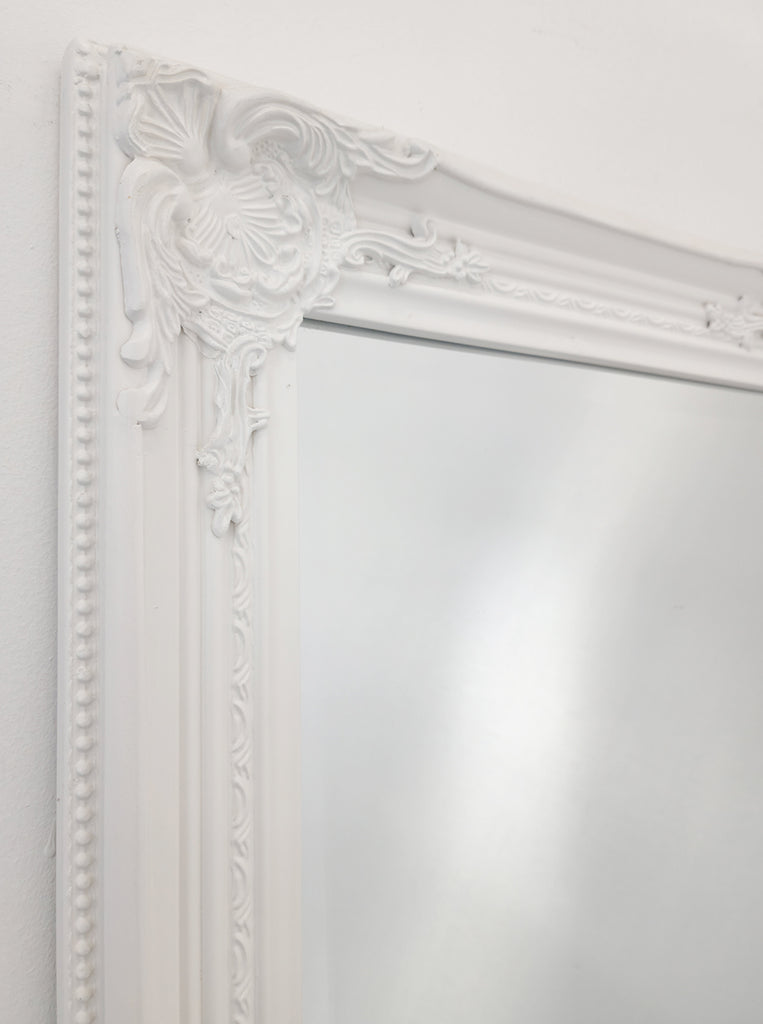 French Provincial Ornate Mirror - White - Small 80cm x 110cm