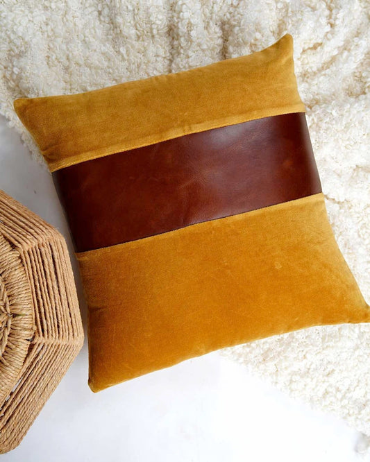 Genuine Leather Cushion Cover Pillow Cover Leather Pillow Leather Cushion Vintage Leather Tan Pillow Cover